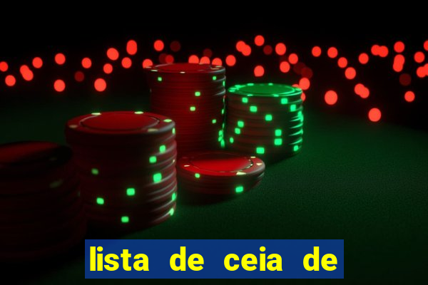 lista de ceia de natal completa